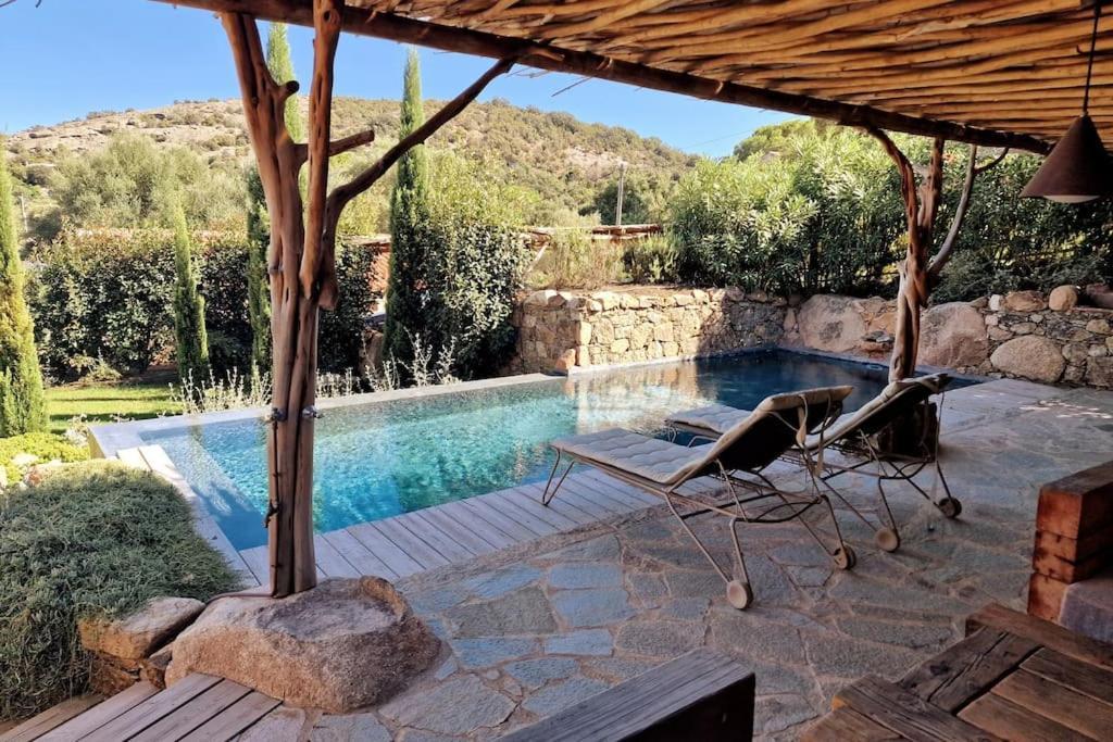 ポルトヴェッキオ Bergerie #Casa Di Petra A Palombaggia Avec Piscineヴィラ エクステリア 写真